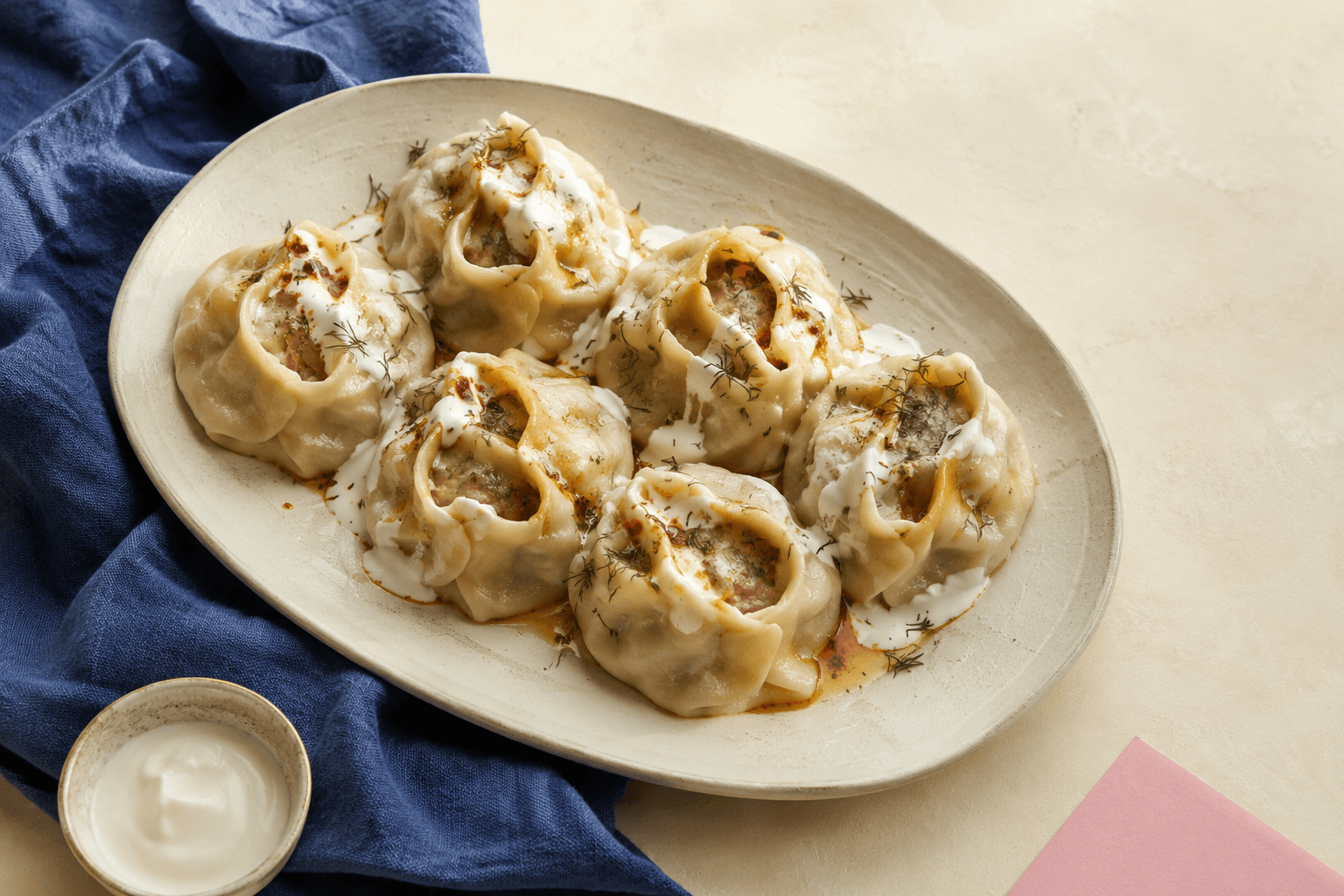 Manti, a Central Asian staple