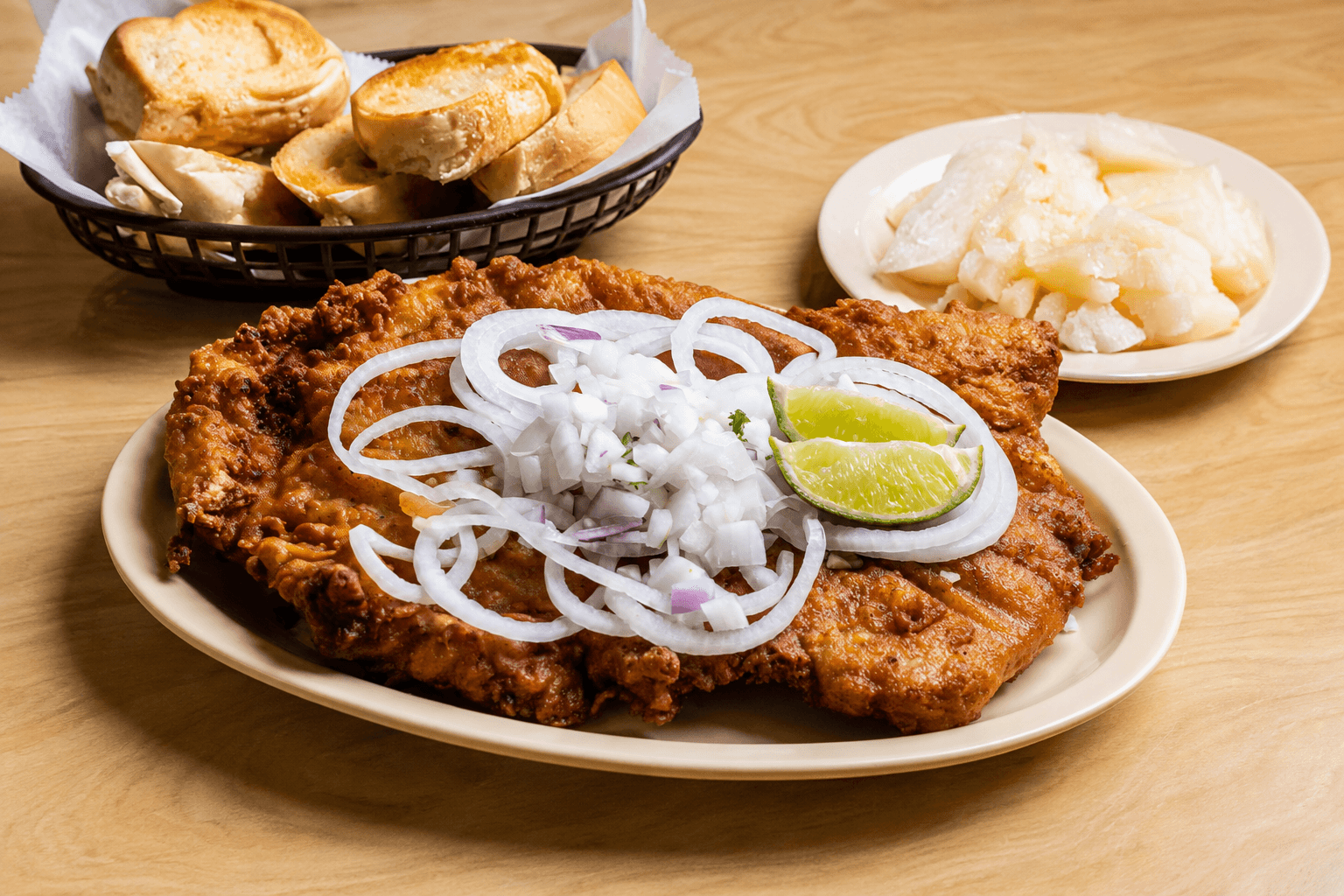 A Cuban breakfast plate at La Vina Aragon in Hialeah